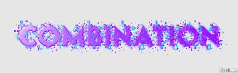 Combination Texteffekt