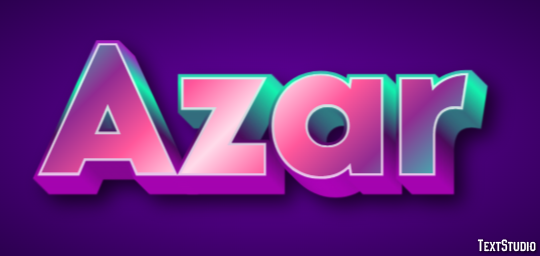 Azar Text Effect