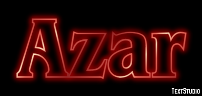 Azar Text effect