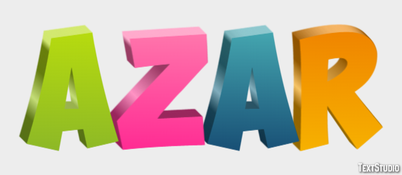 Azar Text Effect
