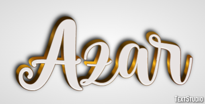 Azar Text effect