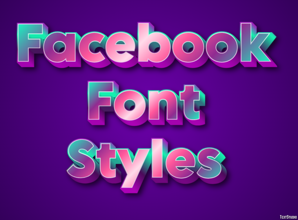 Facebook Font Styles Text Effect