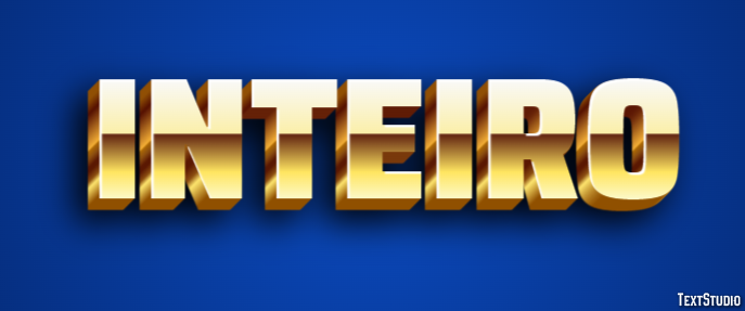 Inteiro Efeito de texto
