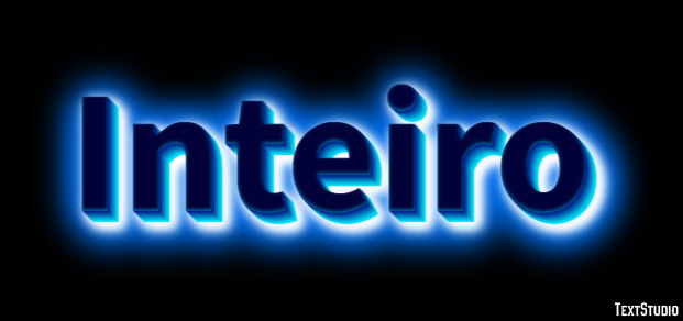 Inteiro Efeito de texto