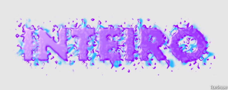 Inteiro Efeito de texto