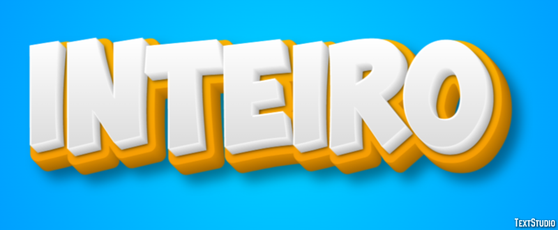 Inteiro Efeito de texto