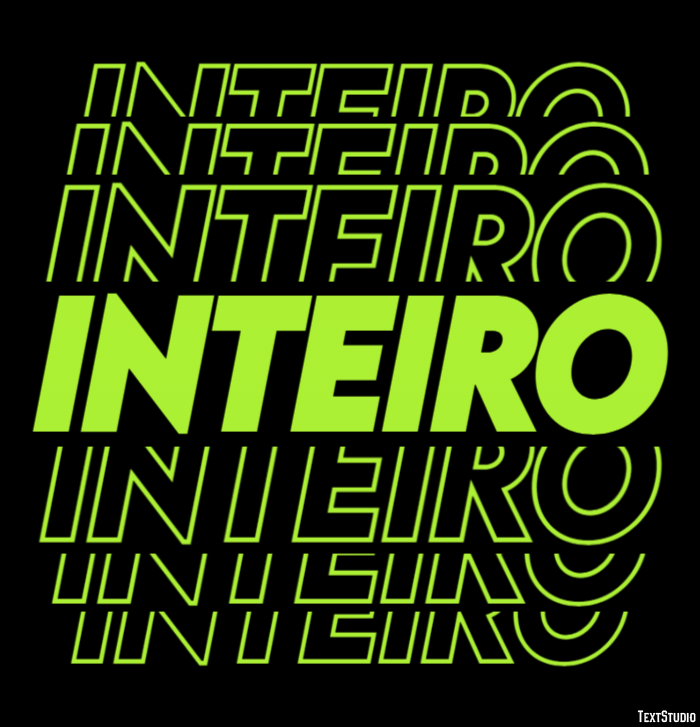 Inteiro Efeito de texto