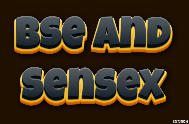 Bse And Sensex Effetto testo