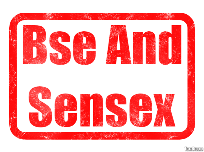 Bse And Sensex Metin efekti