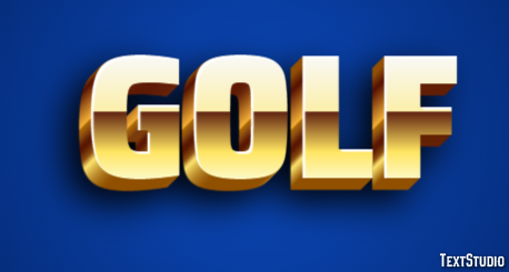 Golf テキスト効果