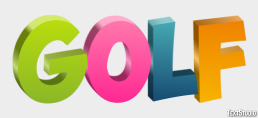 Golf Texteffekt