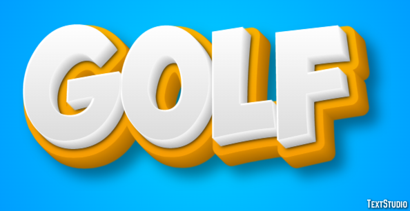 Golf Texteffekt