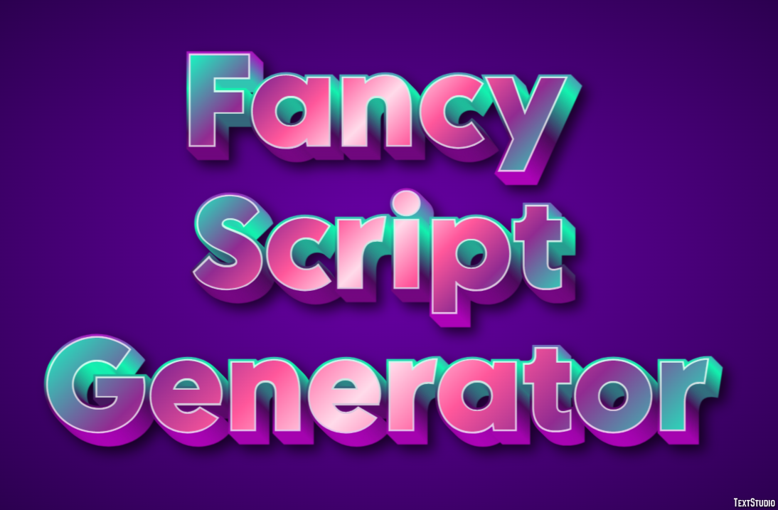 Fancy Script Generator Texteffekt