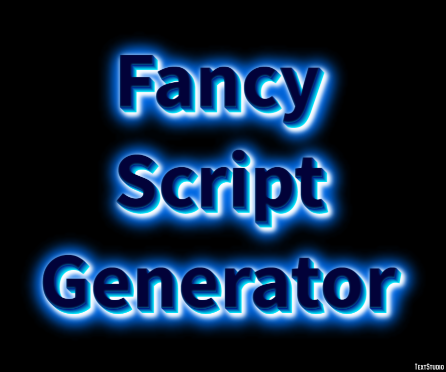 Fancy Script Generator Texteffekt