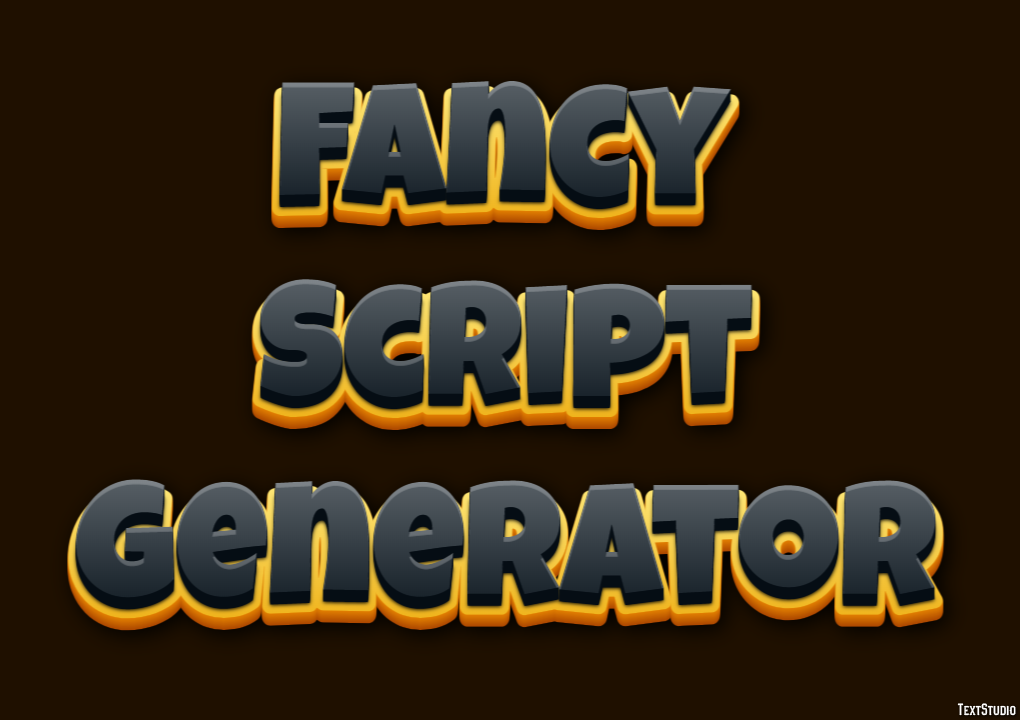 Fancy Script Generator Эффект текста