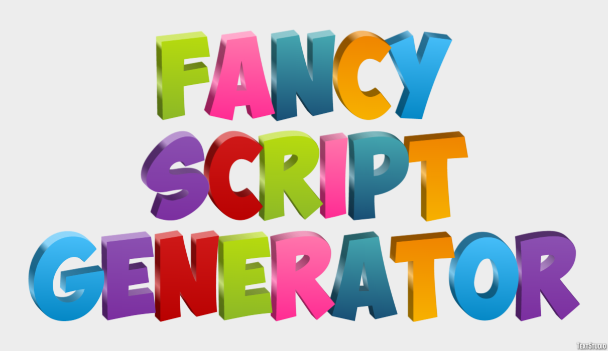 Fancy Script Generator Texteffekt