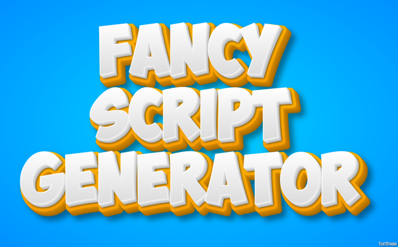 Fancy Script Generator Эффект текста