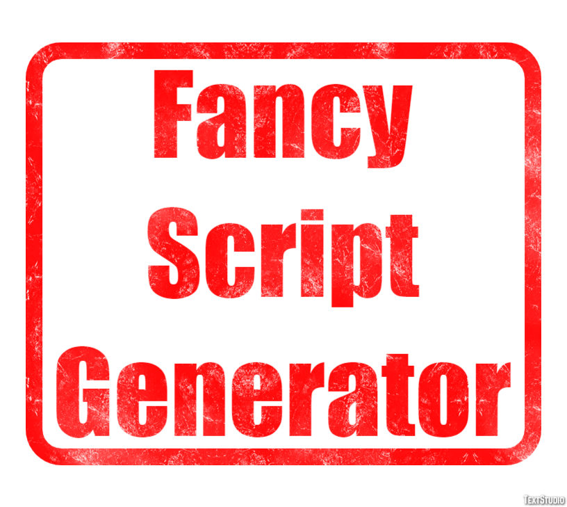 Fancy Script Generator Texteffekt