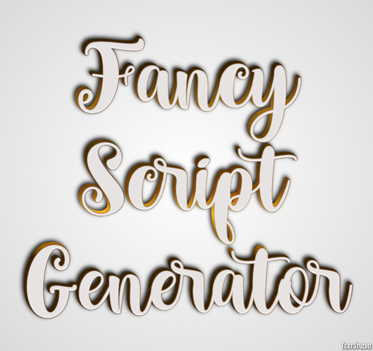 Fancy Script Generator Эффект текста