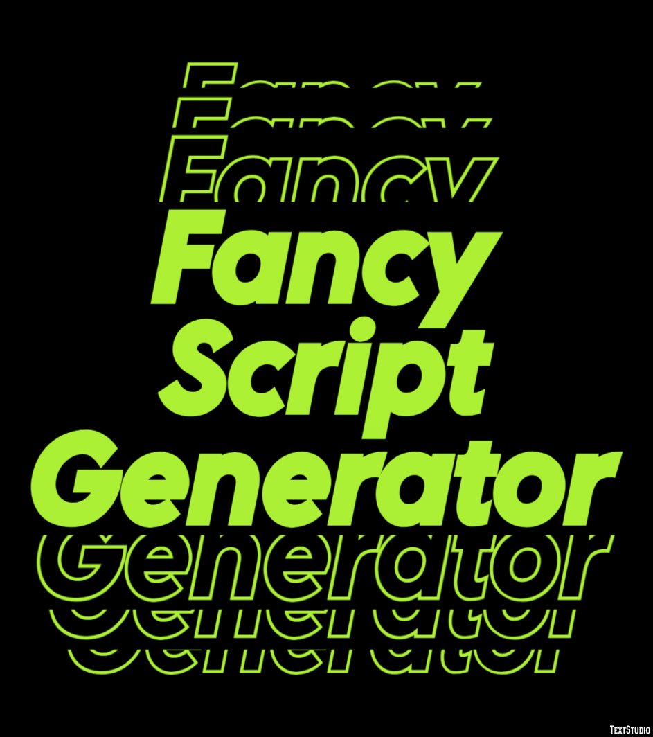 Fancy Script Generator Texteffekt