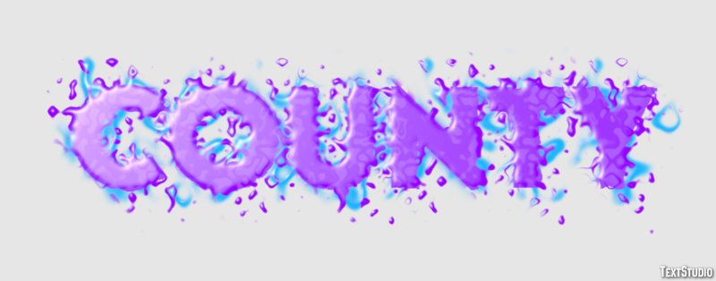 County Text Effect