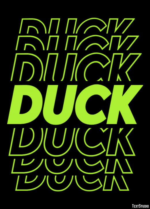 Duck Text Effect