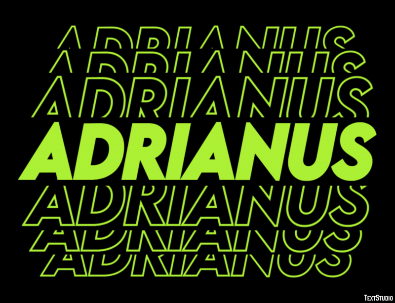 Adrianus Texteffekt