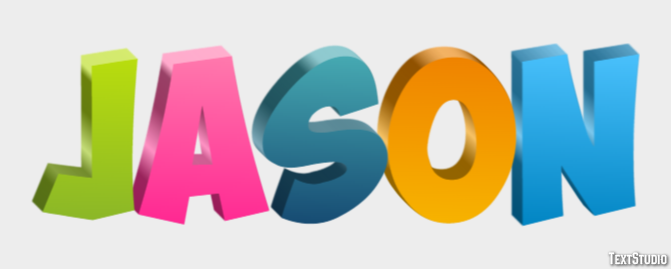 Jason Efeito de texto