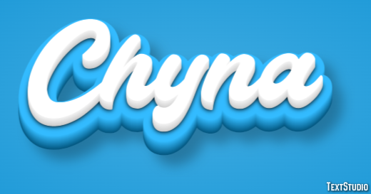Chyna Efekt tekstowy