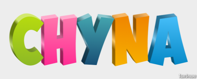 Chyna Text effect