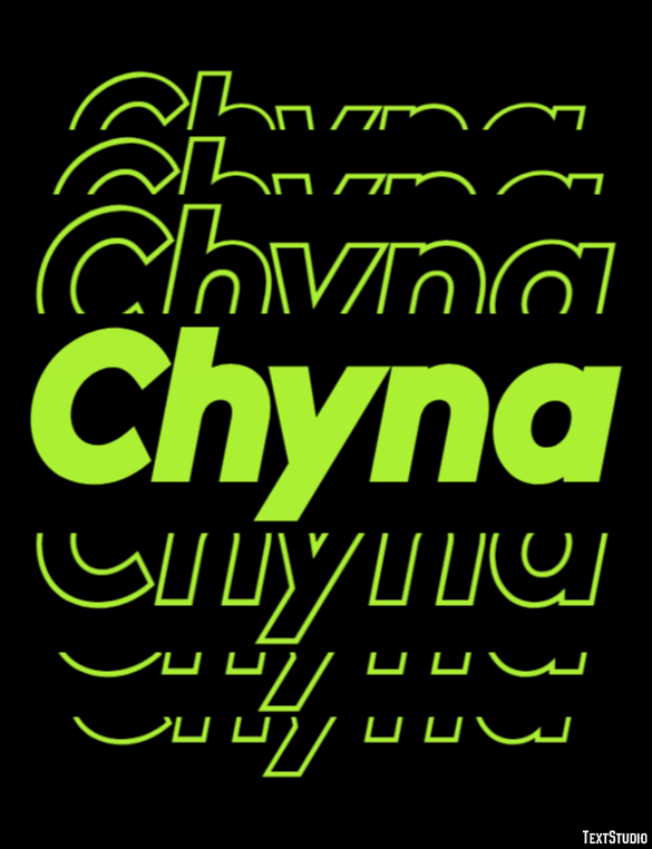 Chyna Text Effect
