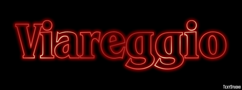 Viareggio Efeito de texto