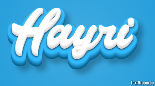 Hayri Effetto testo