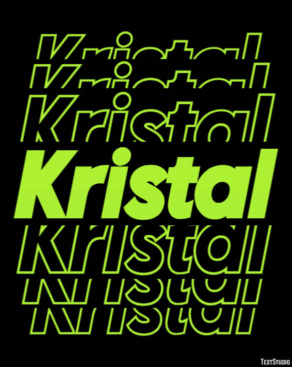 Kristal Text Effect