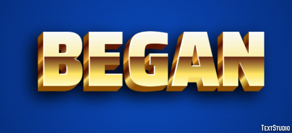Began Text Effect
