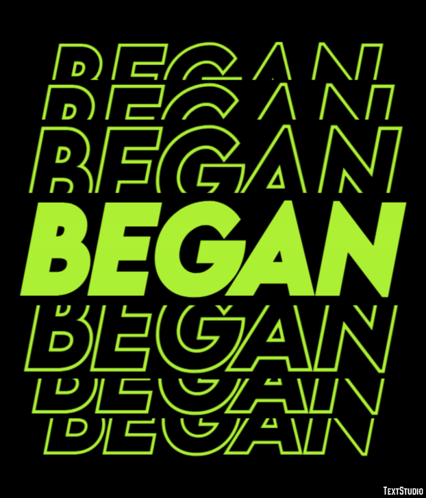 Began Text Effect