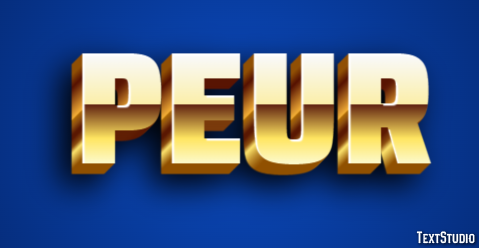 Peur Effet de texte