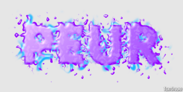 Peur Effet de texte