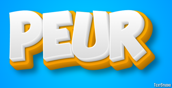 Peur Effet de texte