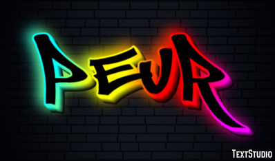 Peur Effet de texte