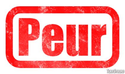 Peur Effet de texte