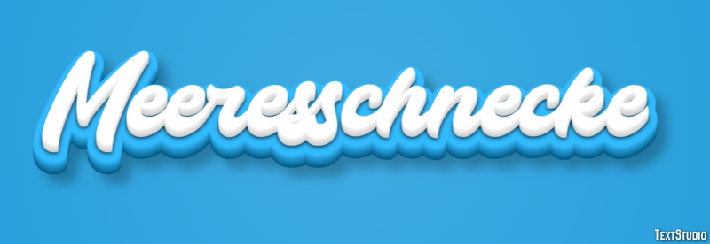 Meeresschnecke Texteffekt