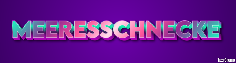 Meeresschnecke Texteffekt