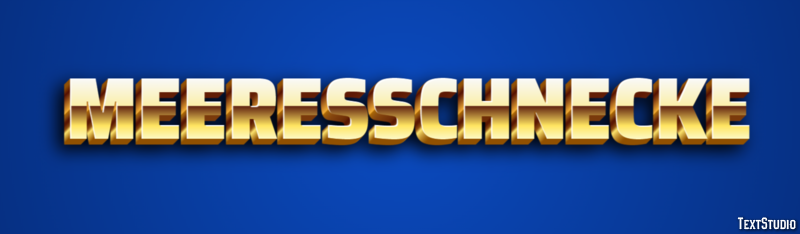 Meeresschnecke Texteffekt