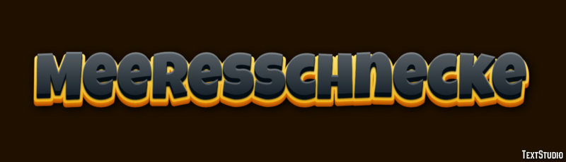 Meeresschnecke Texteffekt