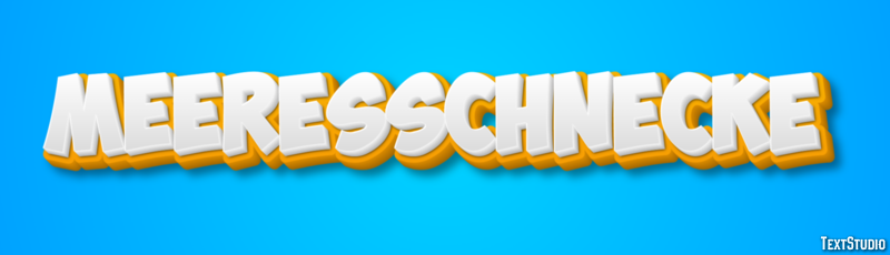 Meeresschnecke Texteffekt