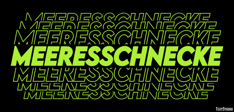 Meeresschnecke Texteffekt