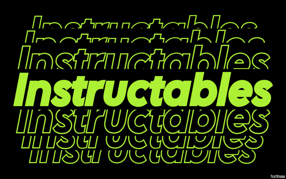 Instructables Tekst Effect
