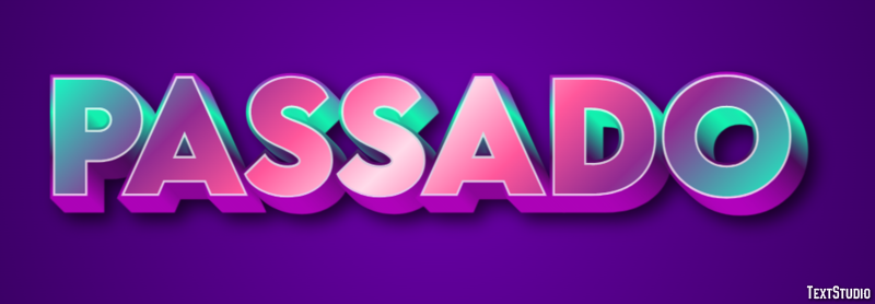 Passado Text effect