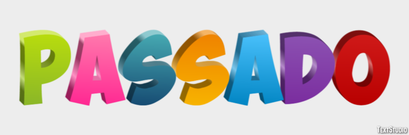 Passado Text effect